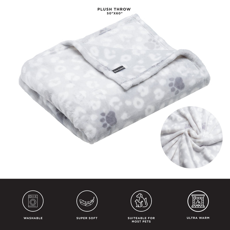 Pet Throw Blanket & Bone Pillow 2-Piece Set