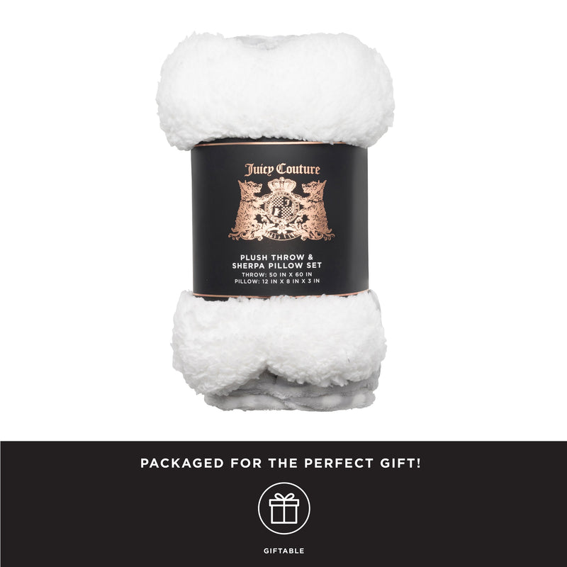 Pet Throw Blanket & Bone Pillow 2-Piece Set