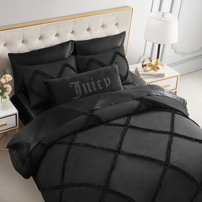 Diamond Ruffle Comforter Set
