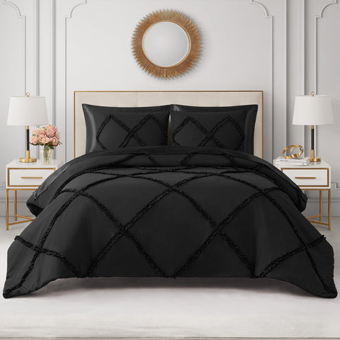 Diamond Ruffle Comforter Set