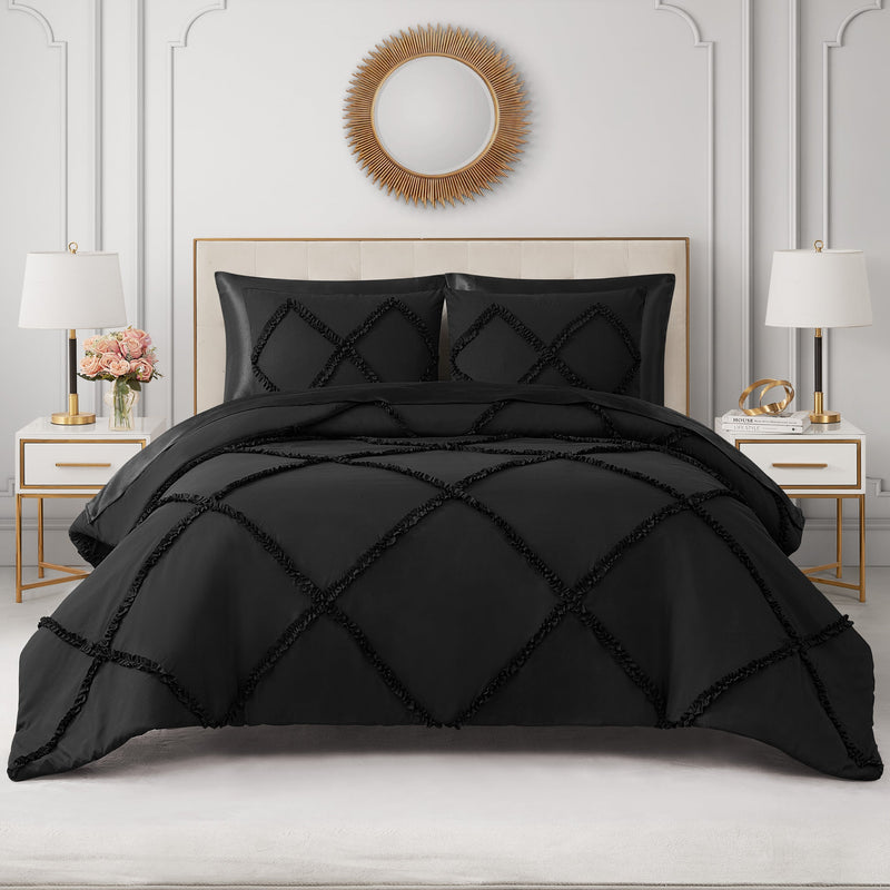 Diamond Ruffle Comforter Set