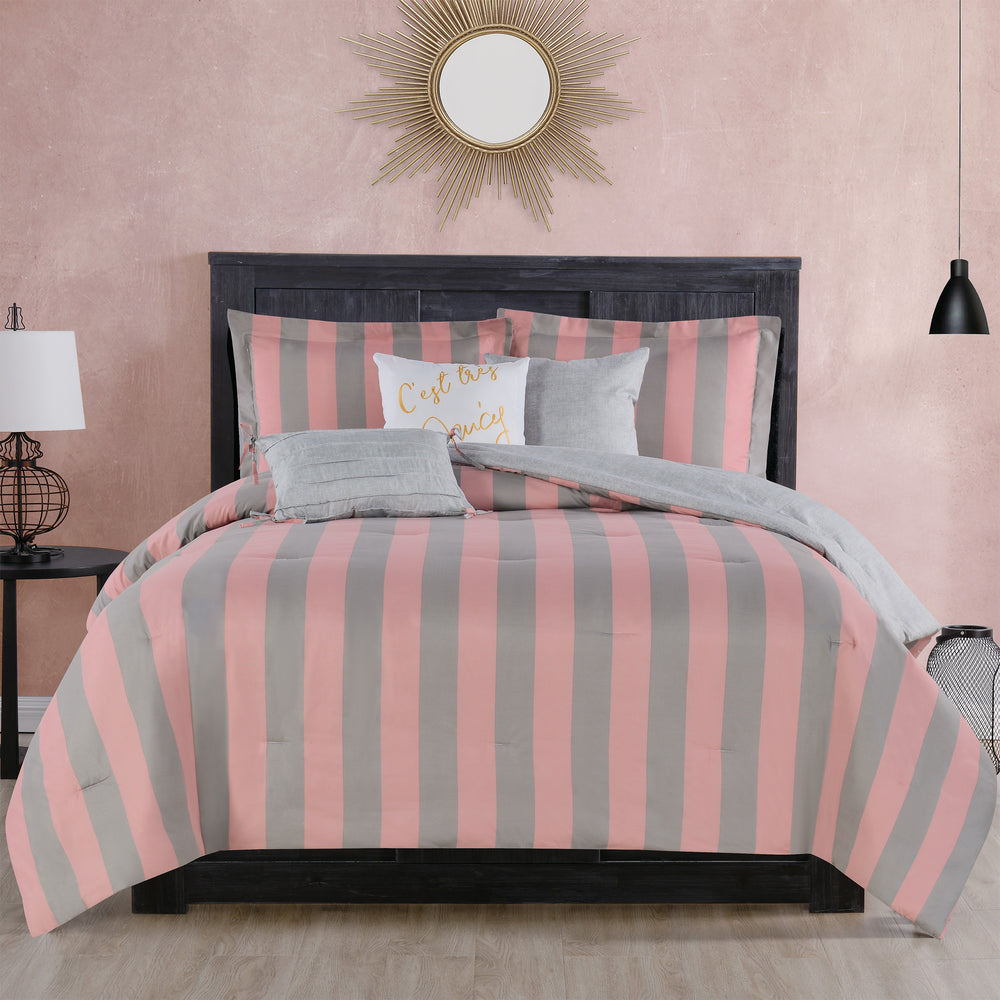 Cabana Striped Reversible Comforter Set - Juicy Couture