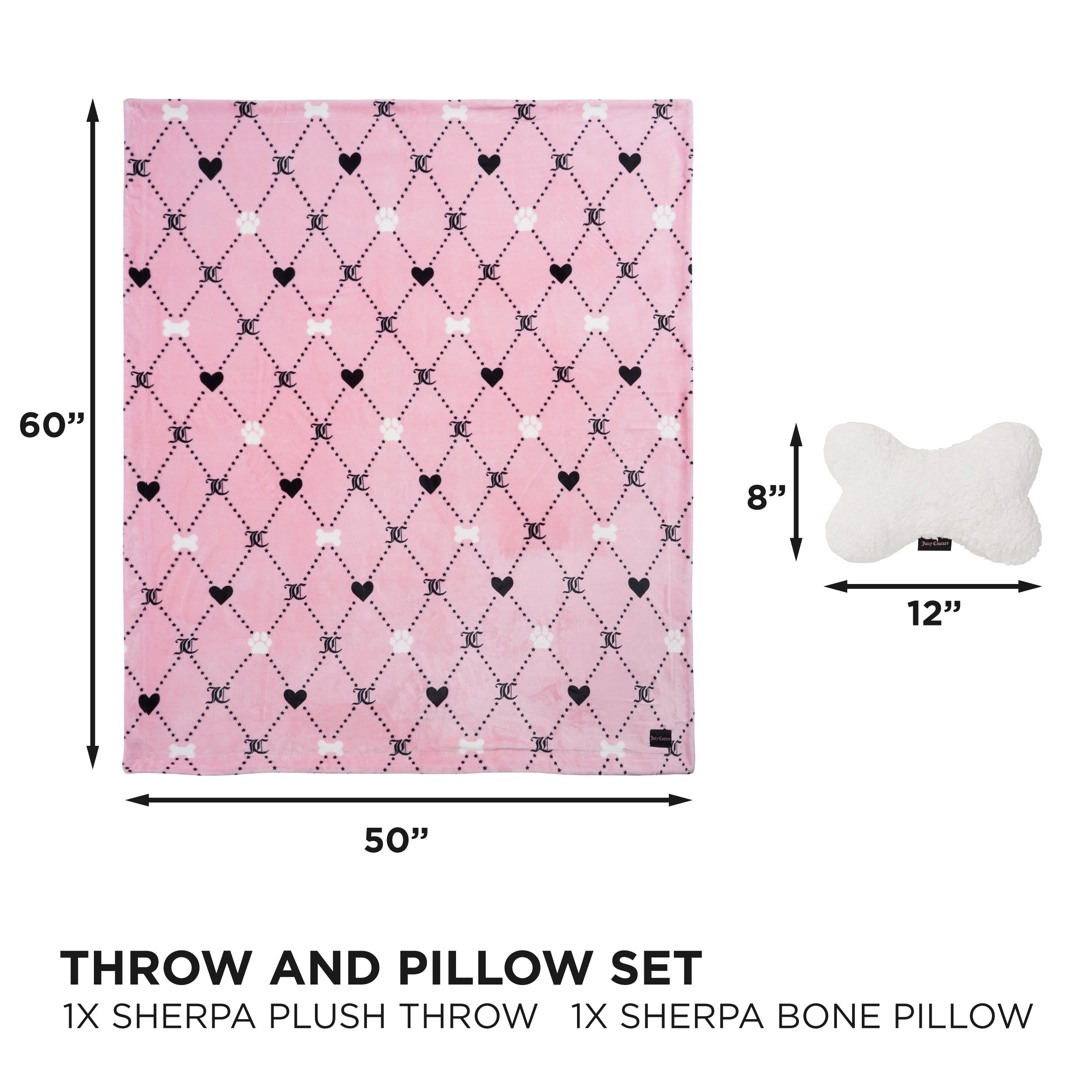 Pet Blanket & Pillow Set - Juicy Couture