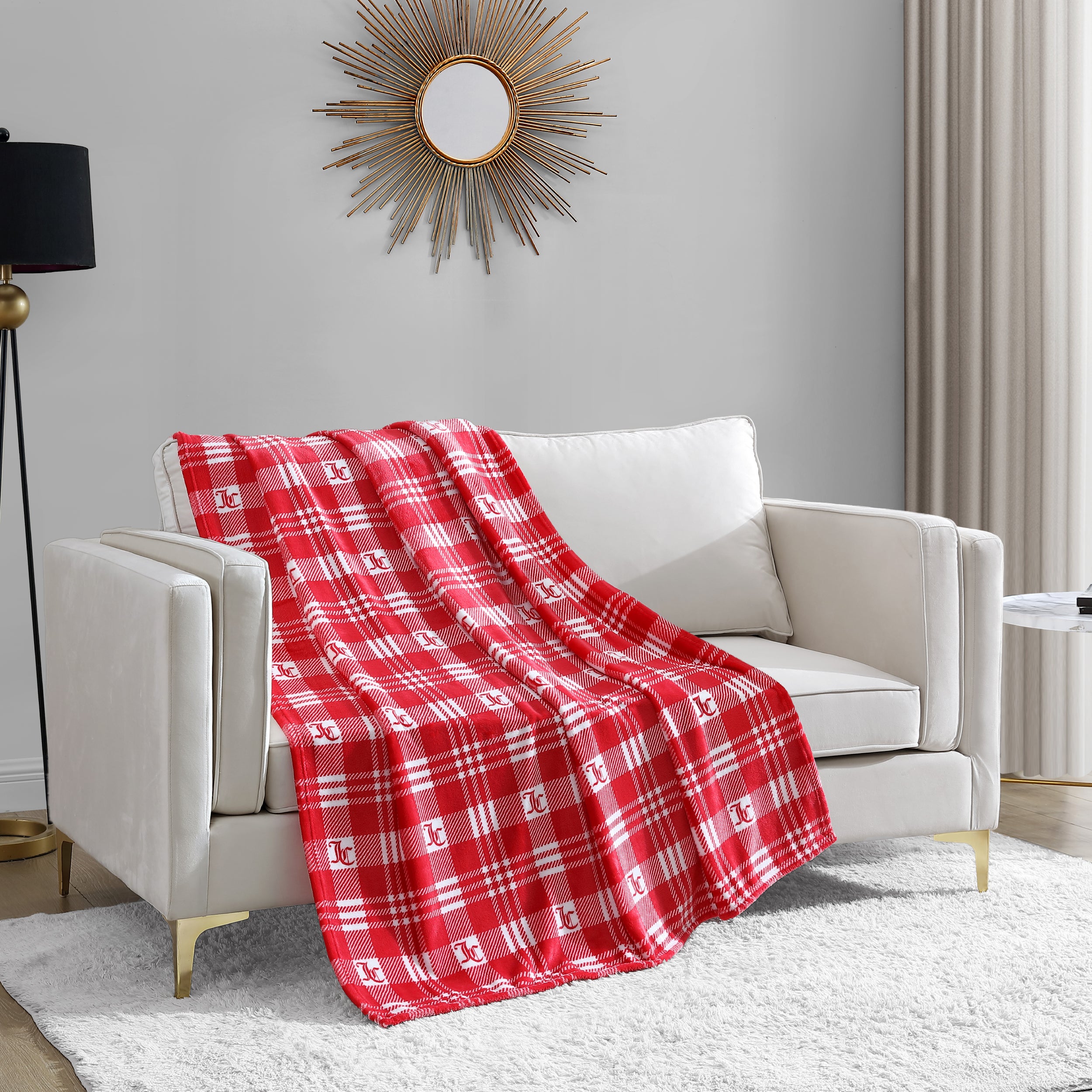 Plush Plaid Throw Blanket - Juicy Couture