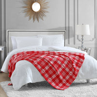 Plush Plaid Throw Blanket - Juicy Couture