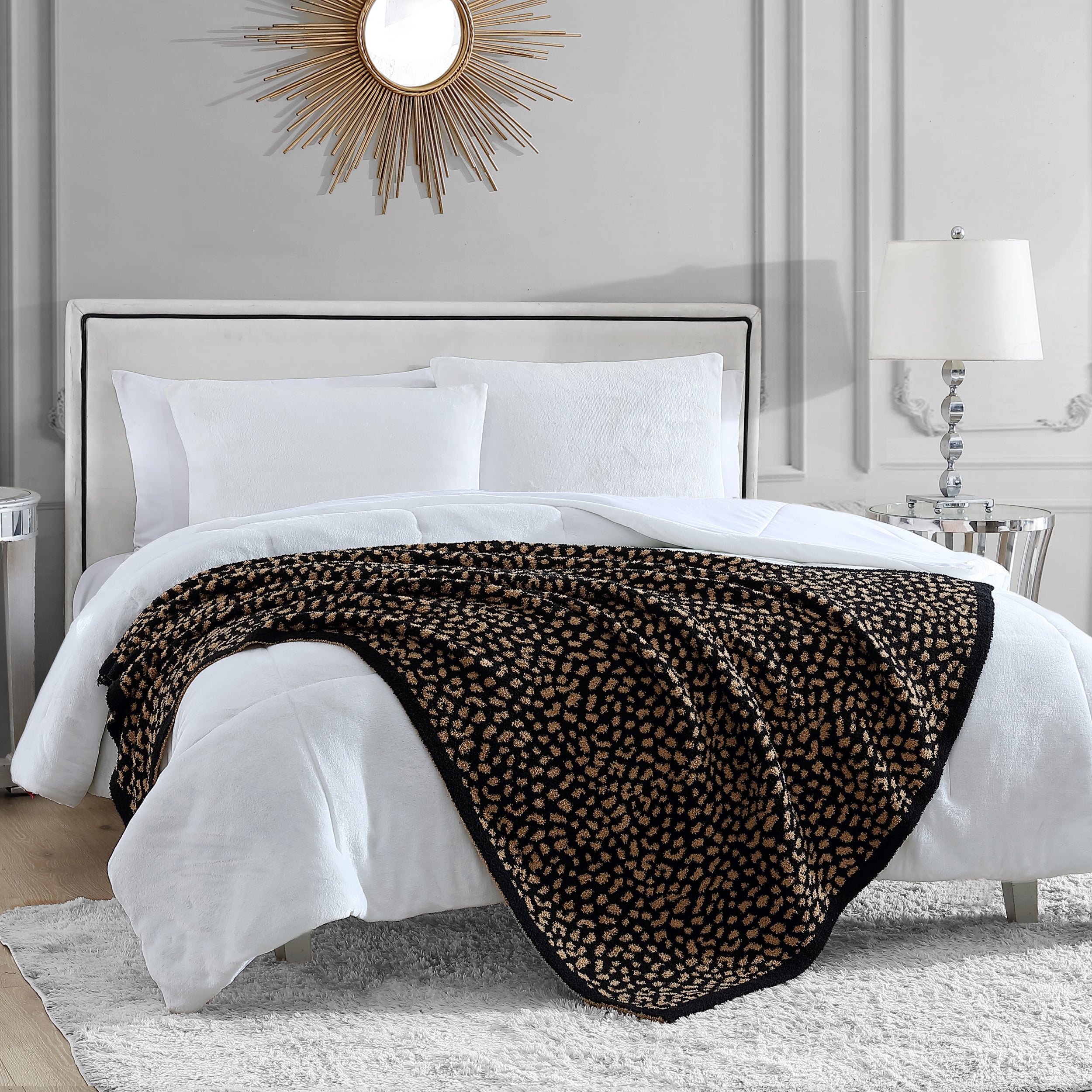 Leopard Print Throw Blanket Juicy Couture