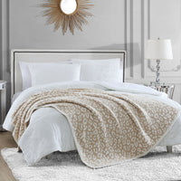 Leopard Jacquard Throw Blanket - Juicy Couture