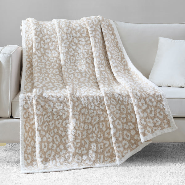 Leopard Jacquard Throw Blanket - Juicy Couture