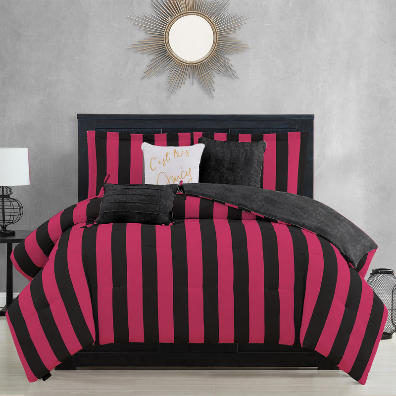 Cabana Striped Reversible Comforter Set