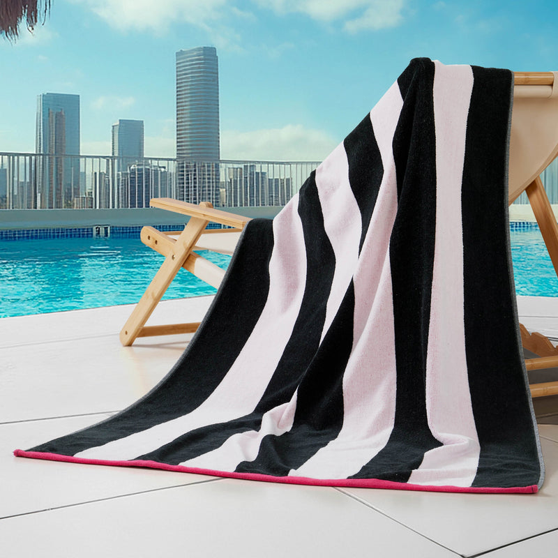 Reversible Cabana Cotton Beach Towel