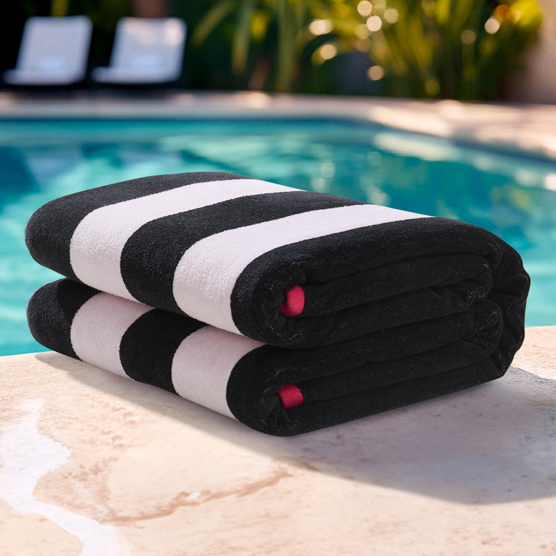Reversible Cabana Cotton Beach Towel