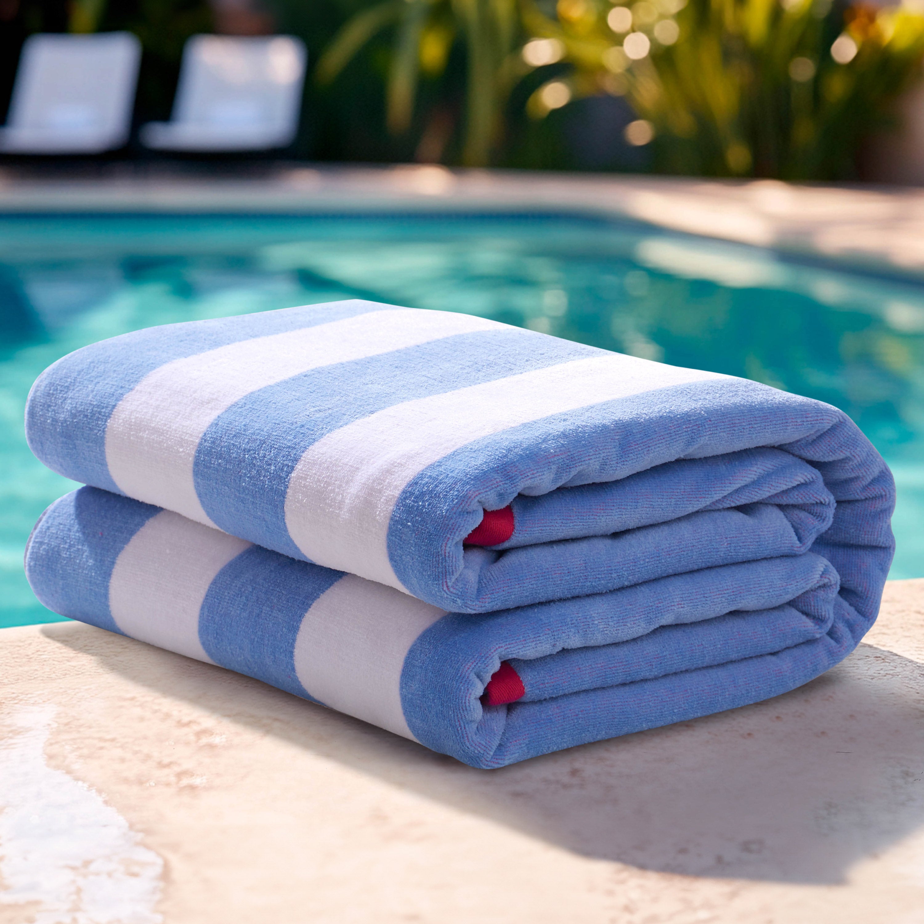 Reversible Cabana Cotton Beach Towel - Juicy Couture