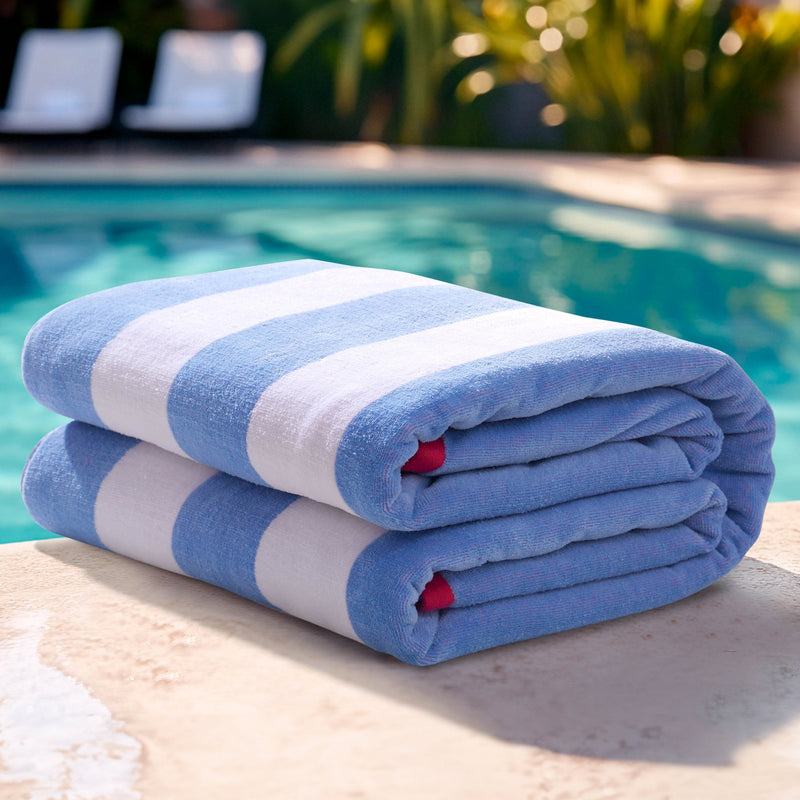 Reversible Cabana Cotton Beach Towel