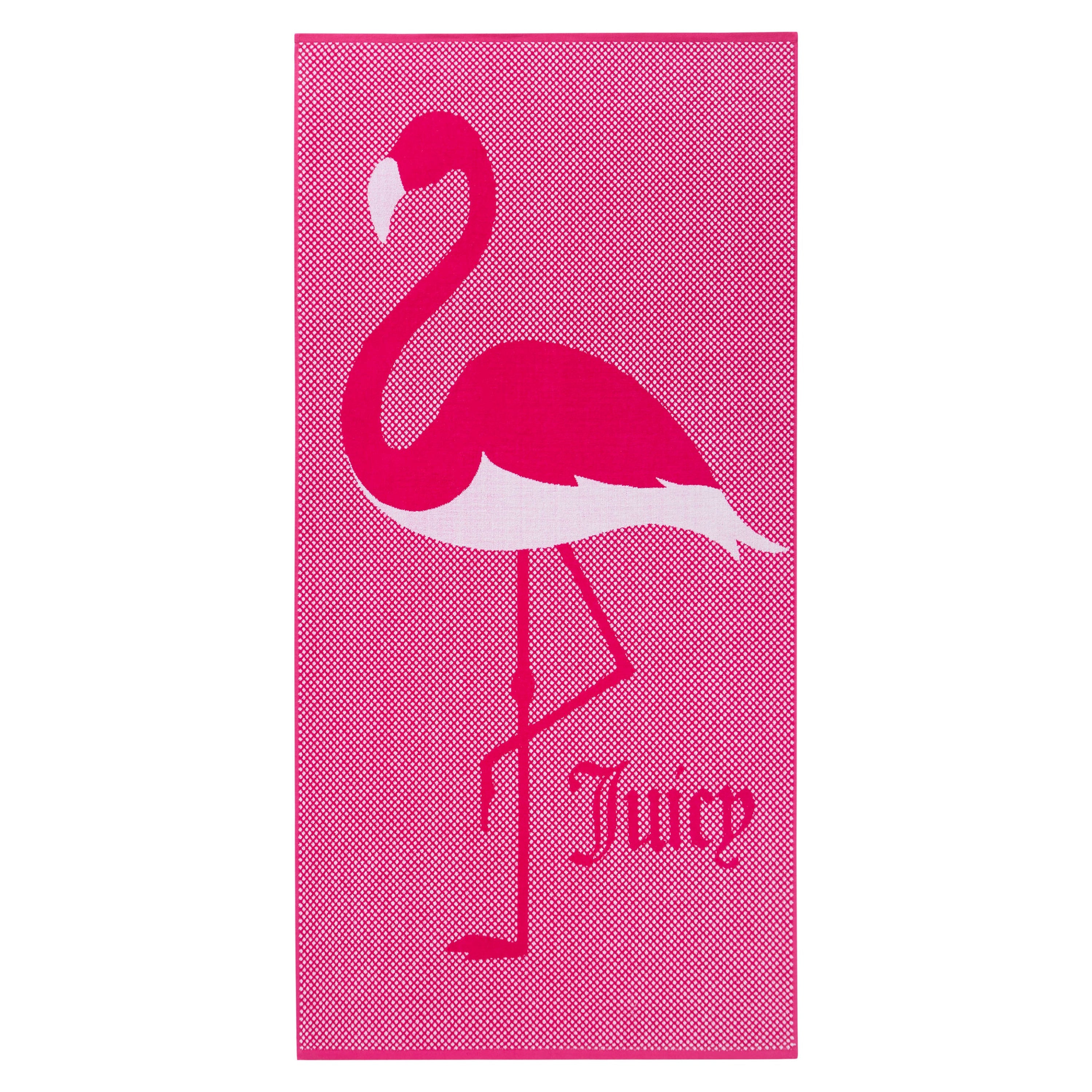 Pink Flamingo Cotton Beach Towel - Juicy Couture