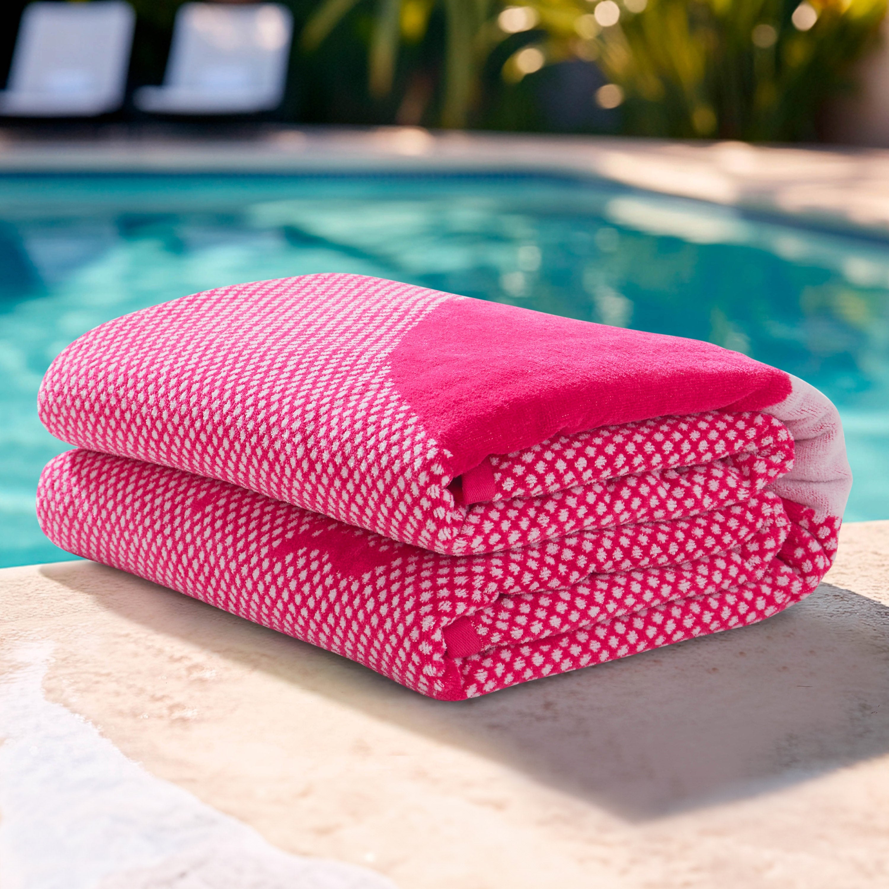 Juicy Couture ジューシークチュール バスタオル ビーチタオル Pink Flamingo Cotton Beach Towel - Juicy Couture