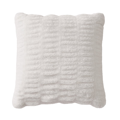 Pleated Faux Fur Decorative Pillow - Juicy Couture