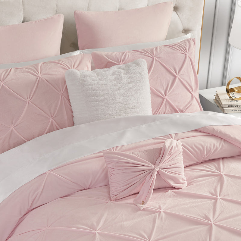 Pleated Faux Fur Decorative Pillow - Juicy Couture