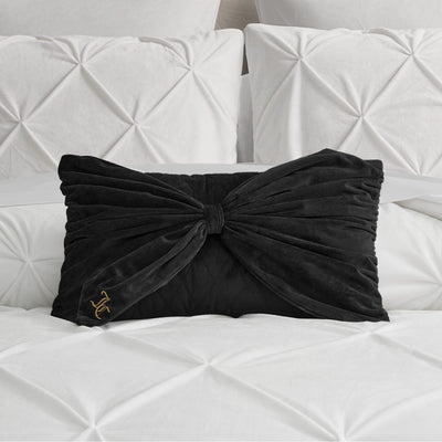 Velvet Bow Decorative Pillow