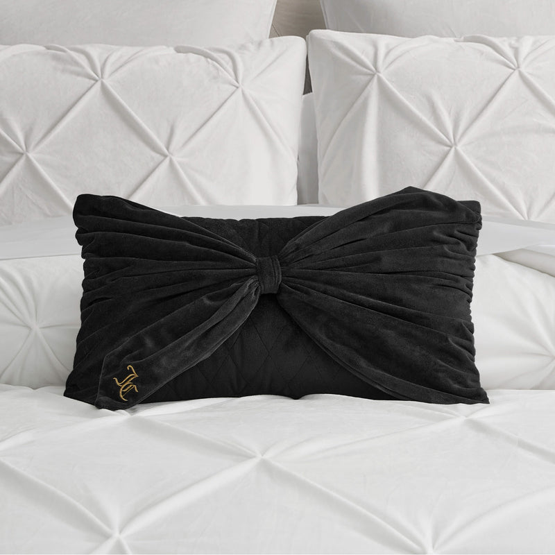 Velvet Bow Decorative Pillow