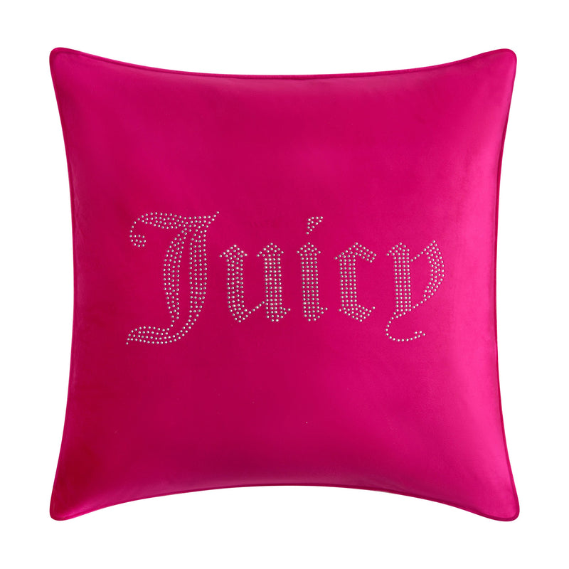 Rhinestone Decorative Pillow - Hot Pink - Juicy Couture