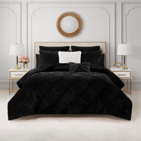 Kiss Pleat Micromink Comforter Set With Decorative Pillows - Juicy Couture