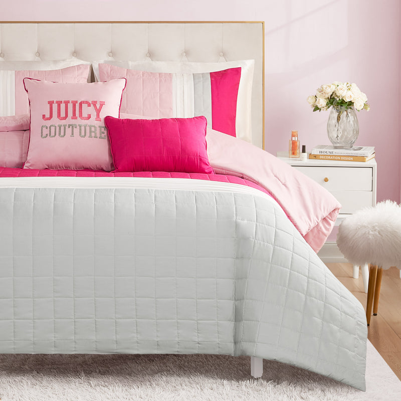 Color Blocked Pieced Comforter Set - Juicy Couture