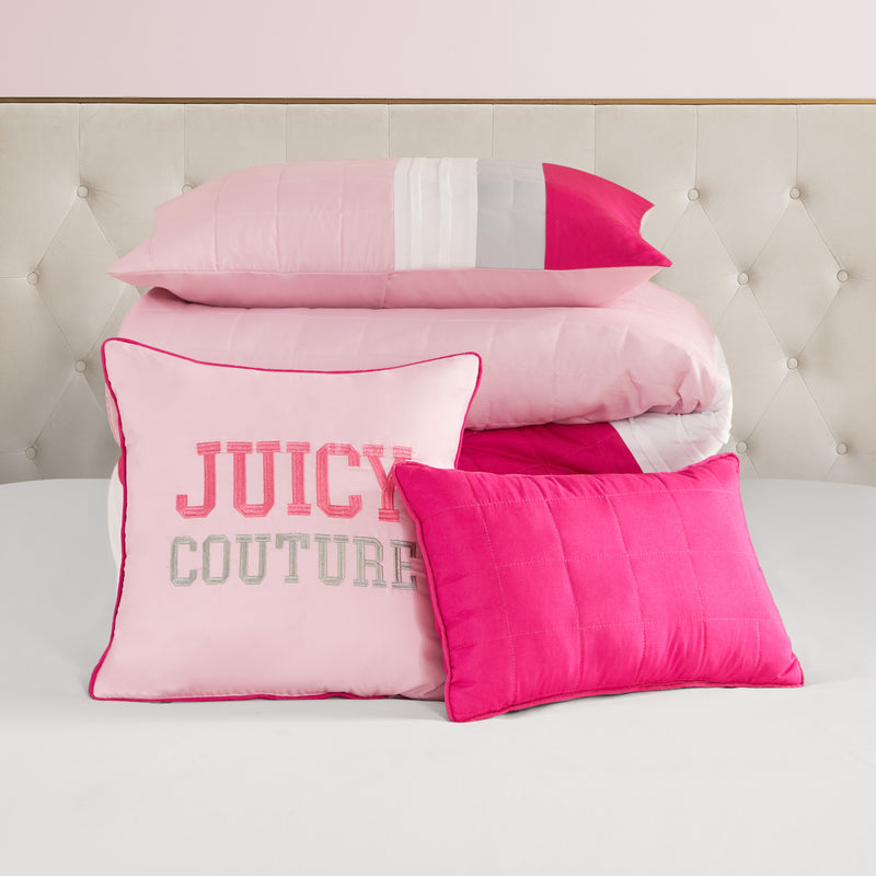 Color Blocked Pieced Comforter Set - Juicy Couture