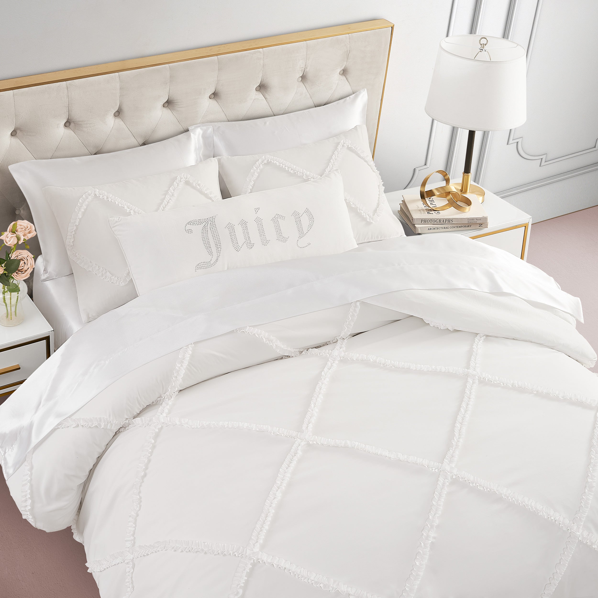 Diamond Ruffle Comforter Set - Juicy Couture