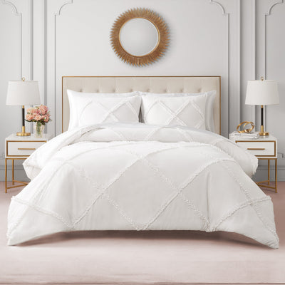Diamond Ruffle Comforter Set