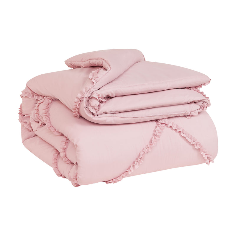 Diamond Ruffle Comforter Set