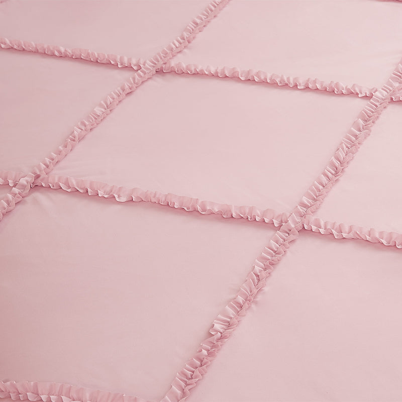 Diamond Ruffle Comforter Set
