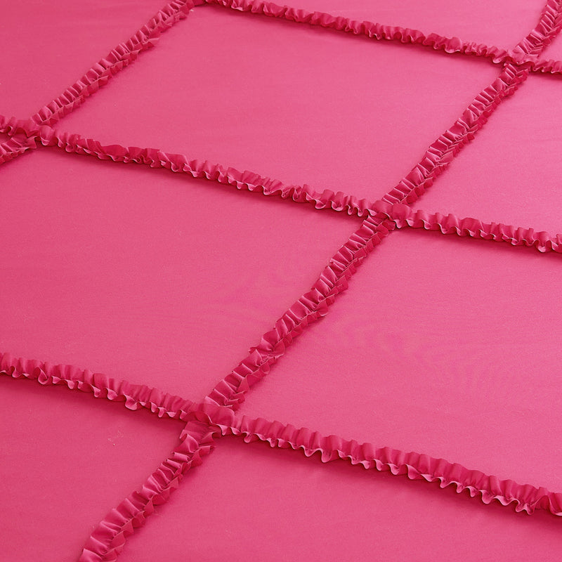 Diamond Ruffle Comforter Set