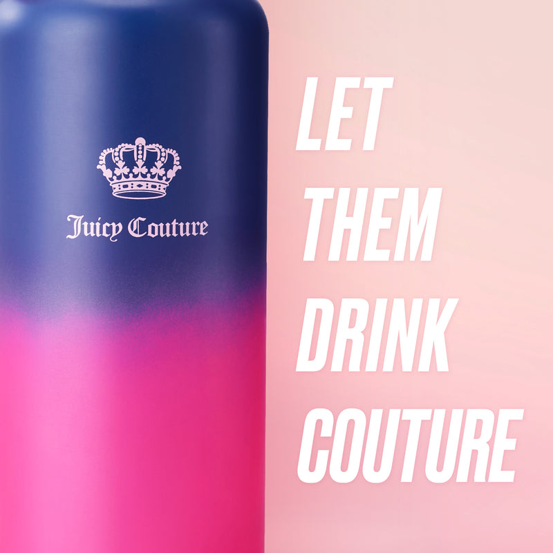 Go Girl Stainless Steel Water Bottle with Pop-up Straw - Juicy Couture