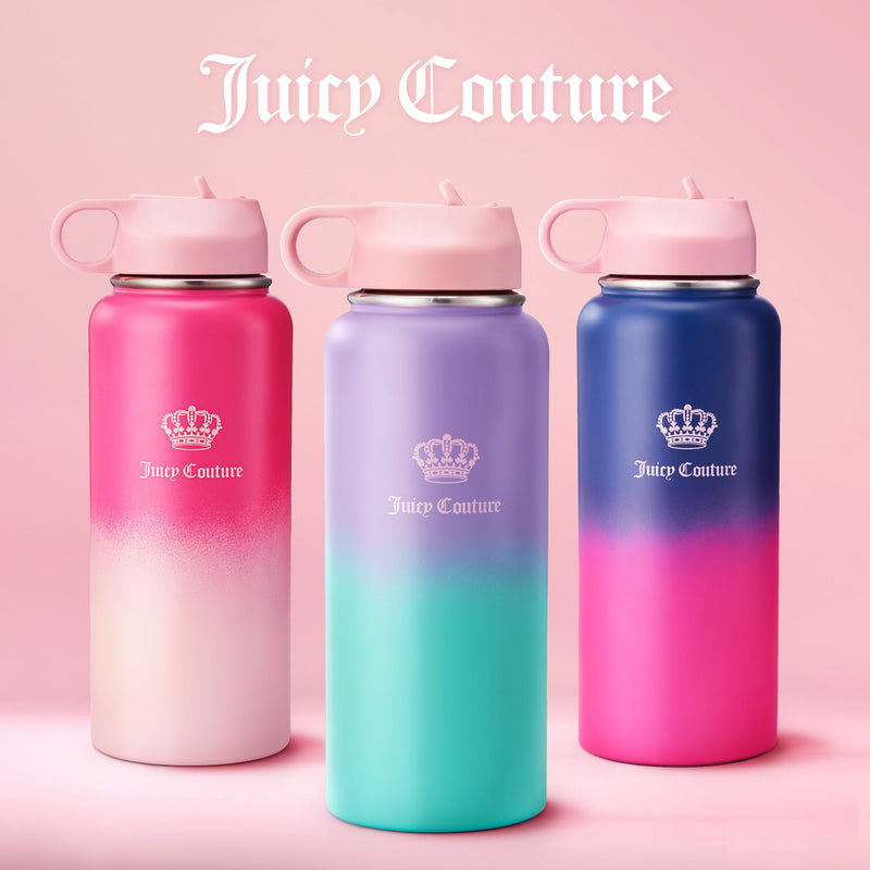 Go Girl Stainless Steel Water Bottle with Pop-up Straw