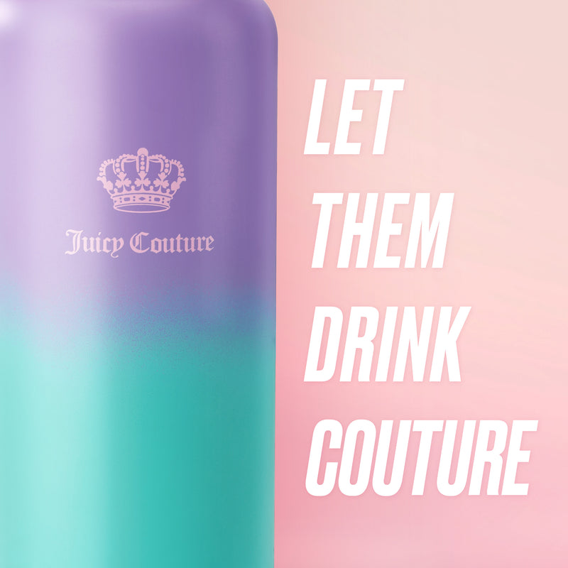 Go Girl Stainless Steel Water Bottle with Pop-up Straw - Juicy Couture