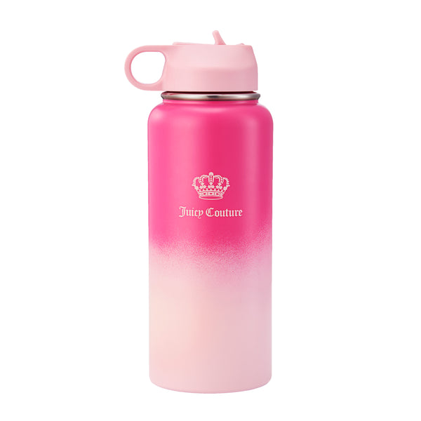 Go Girl Stainless Steel Water Bottle with Pop-up Straw - Juicy Couture