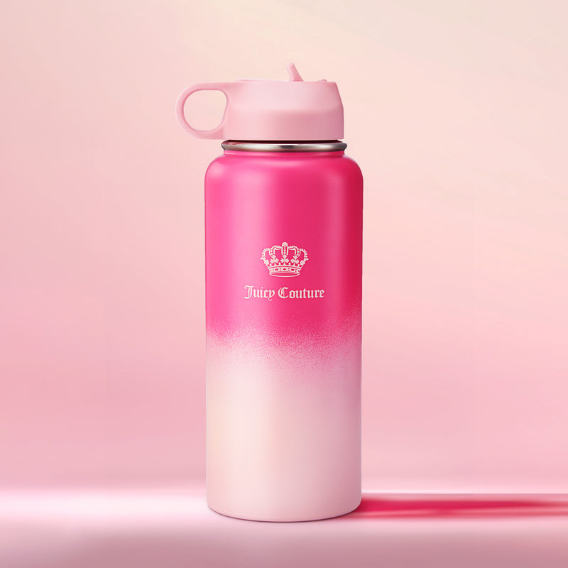 Go Girl Stainless Steel Water Bottle with Pop-up Straw - Juicy Couture