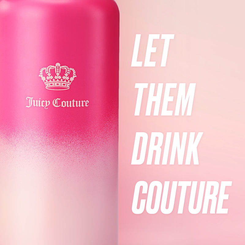 Go Girl Stainless Steel Water Bottle with Pop-up Straw - Juicy Couture