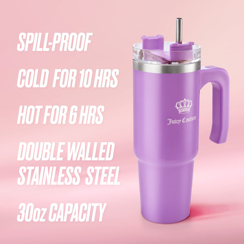 Glam Logo Stainless Steel Water Bottle