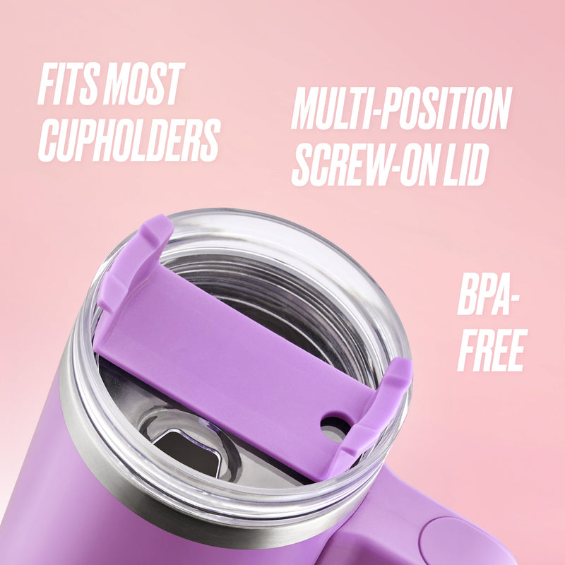 Glam Logo Stainless Steel Water Bottle