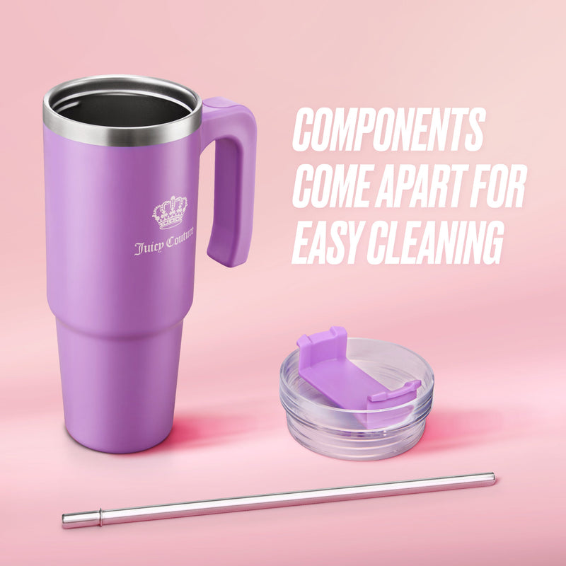 Glam Logo Stainless Steel Water Bottle