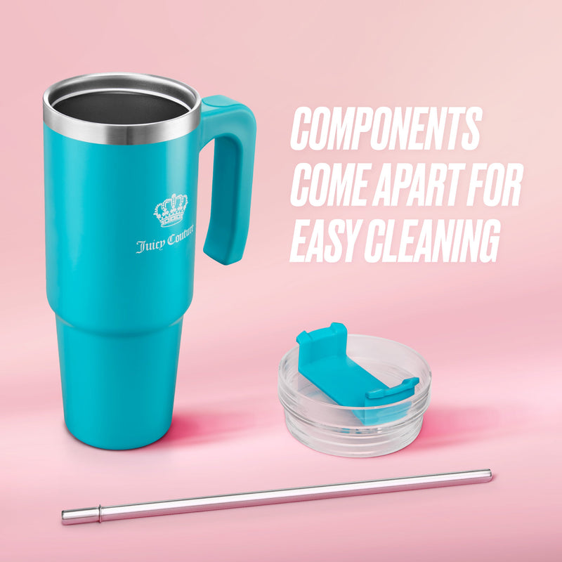 Glam Logo Stainless Steel Water Bottle