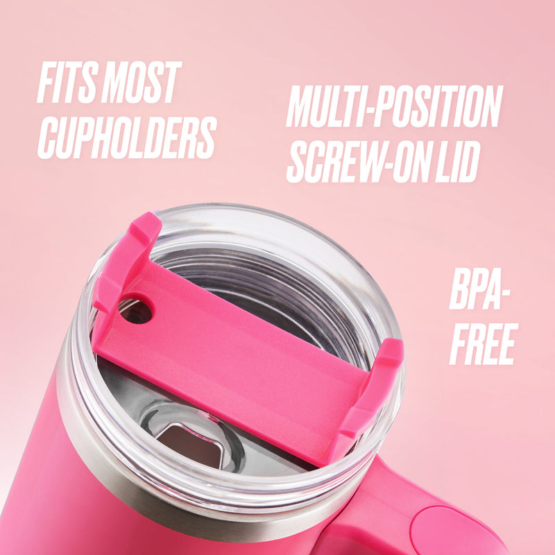 Glam Logo Stainless Steel Water Bottle