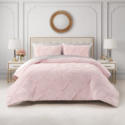 Kiss Pleat Micromink Comforter Set