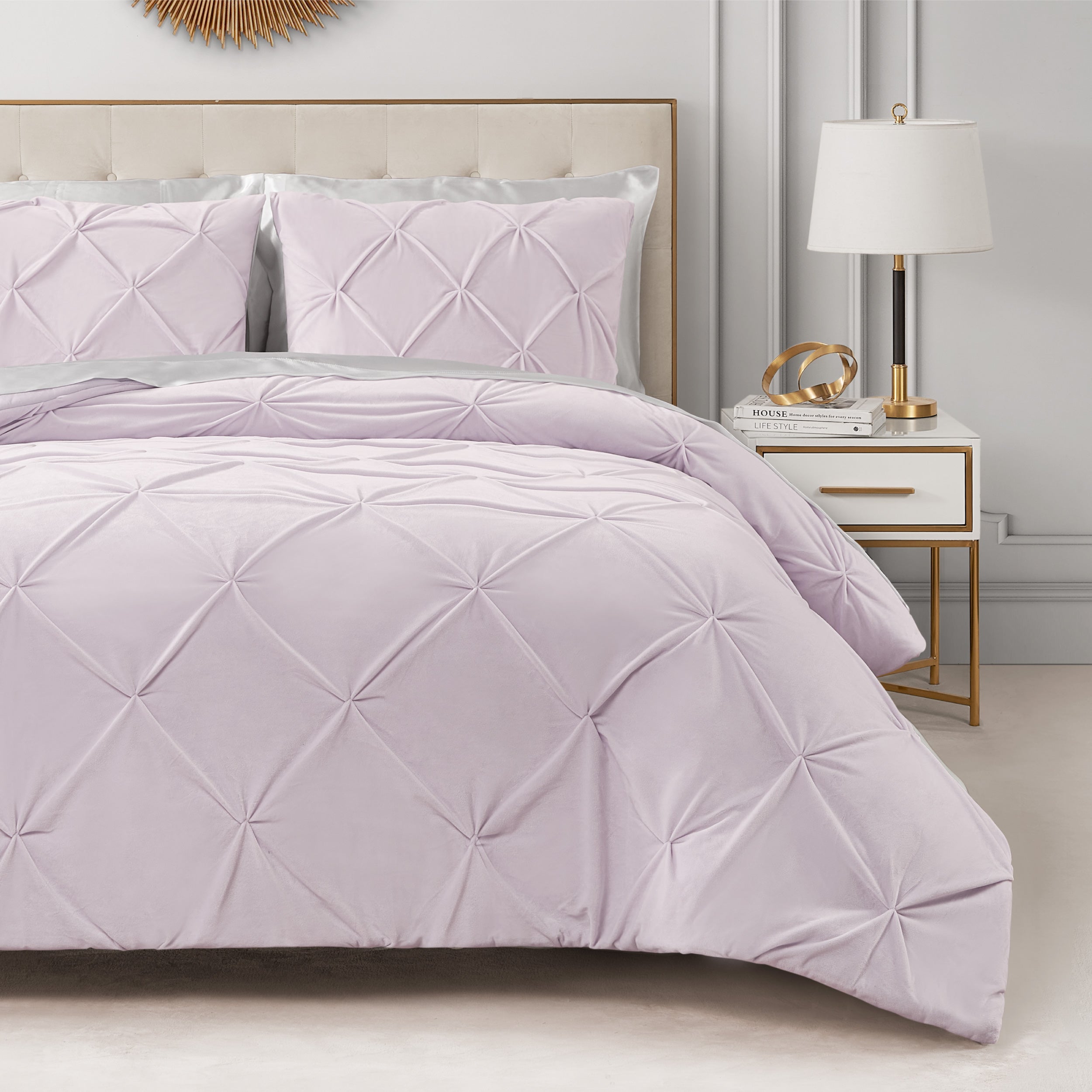 Kiss Pleat Micromink Comforter Set - Juicy Couture