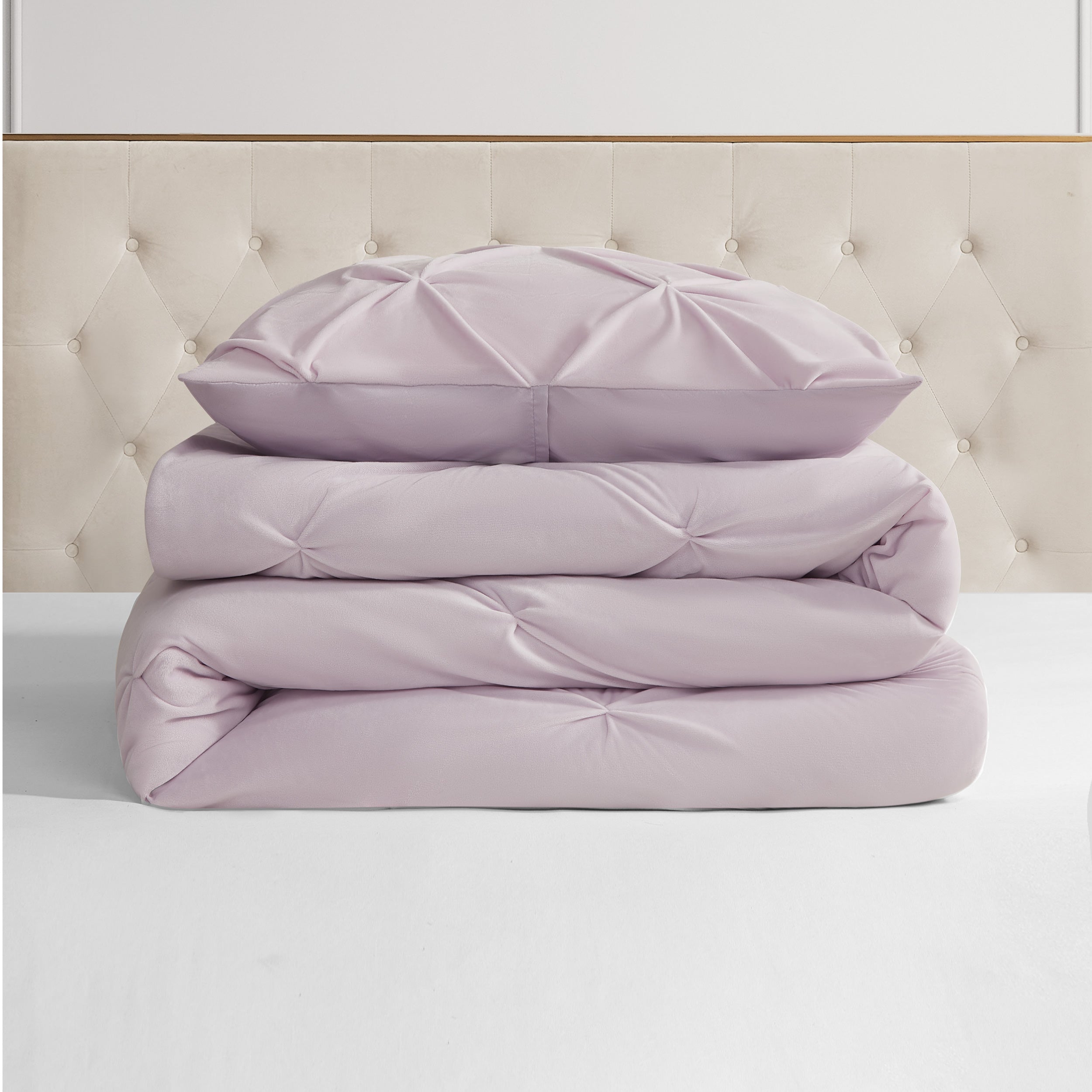 Kiss Pleat Micromink Comforter Set - Juicy Couture
