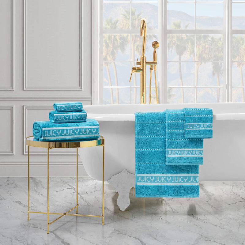 Plush Stripe Bath Towel Set - Juicy Couture