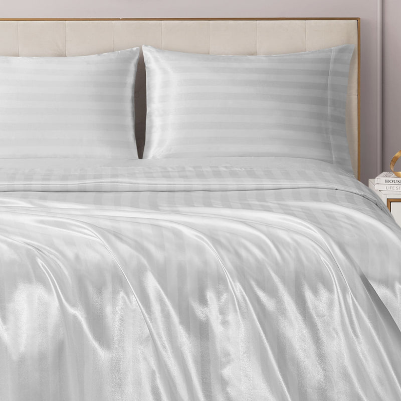Damask Stripe Satin Sheet Set - Juicy Couture