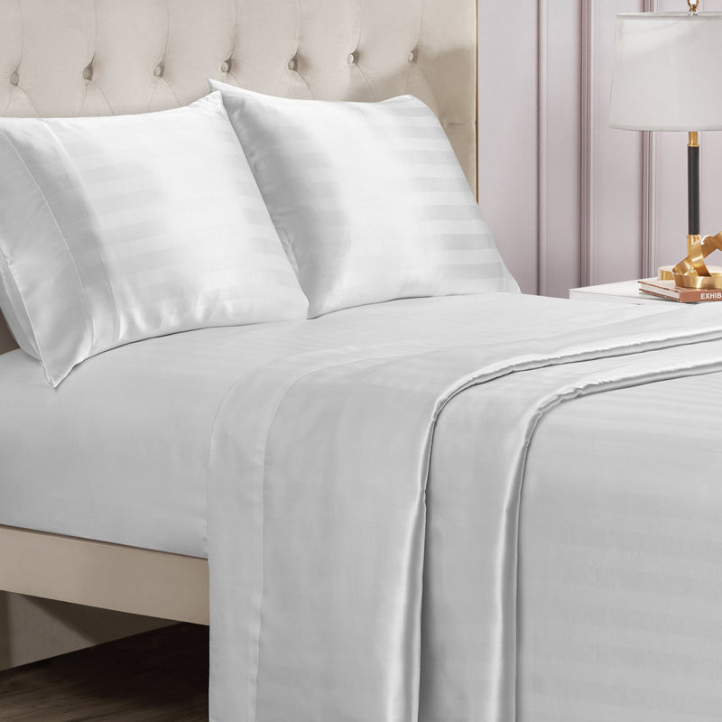 Damask Stripe Satin Sheet Set - Juicy Couture