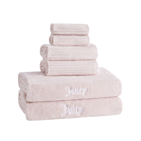 Alyssa Bath Towel Set - Pink - Juicy Couture
